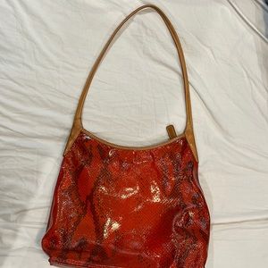 Leather shoulder purse